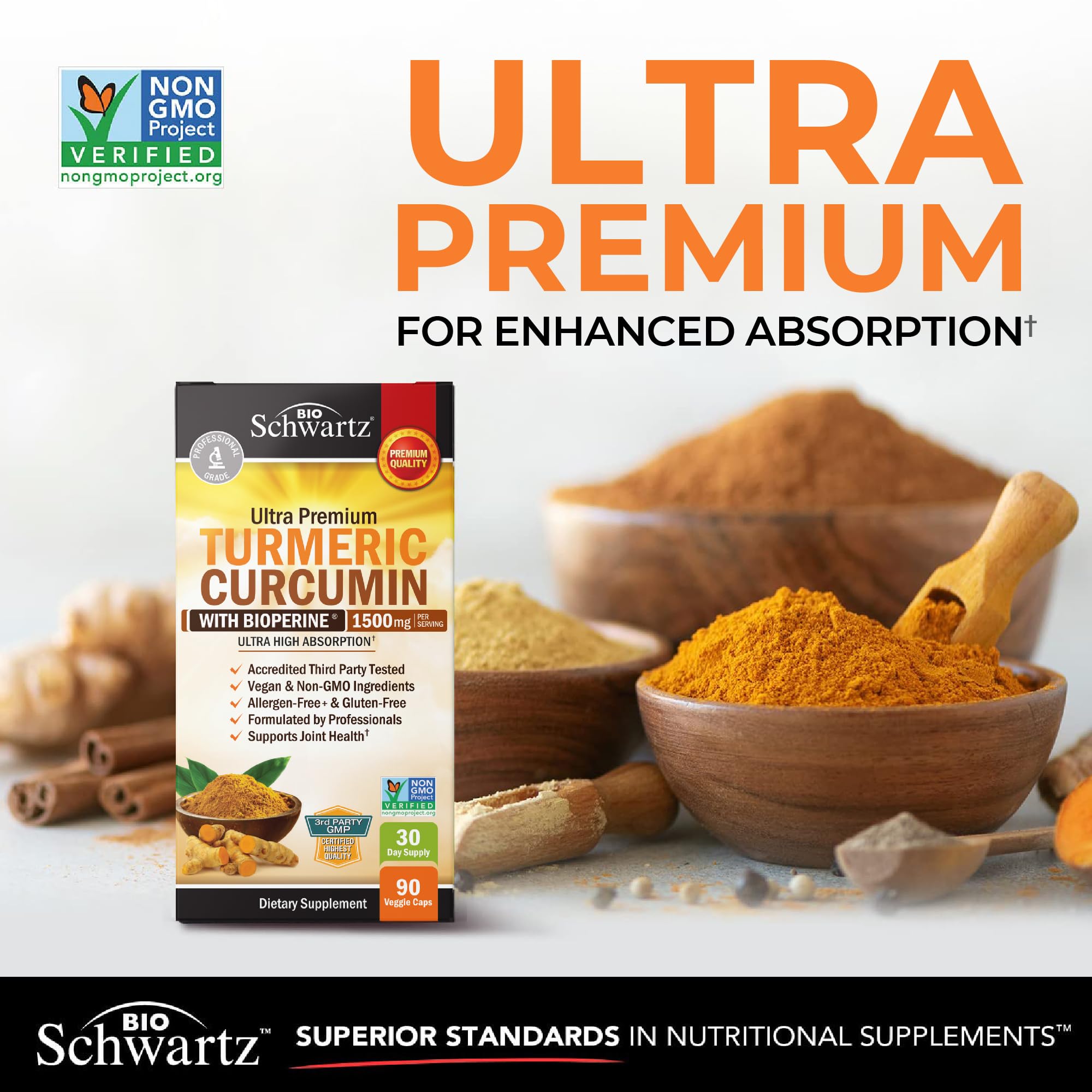 Bioperine enhances turmeric absorption