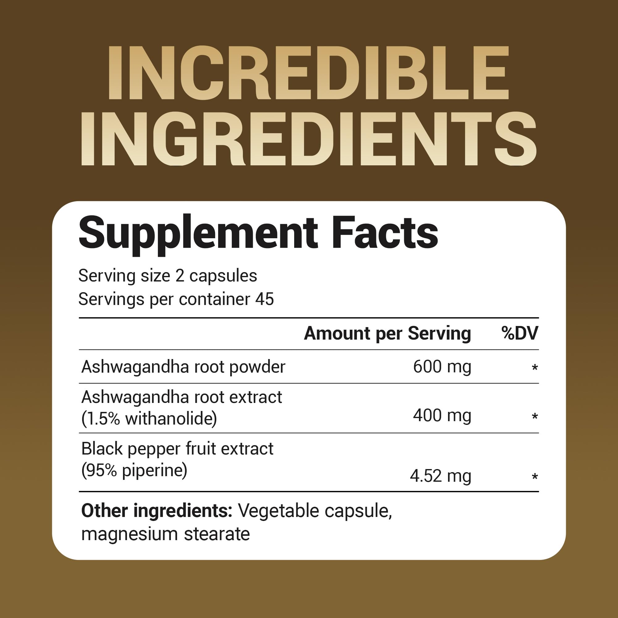Bioperine black pepper source for enhanced absorption
