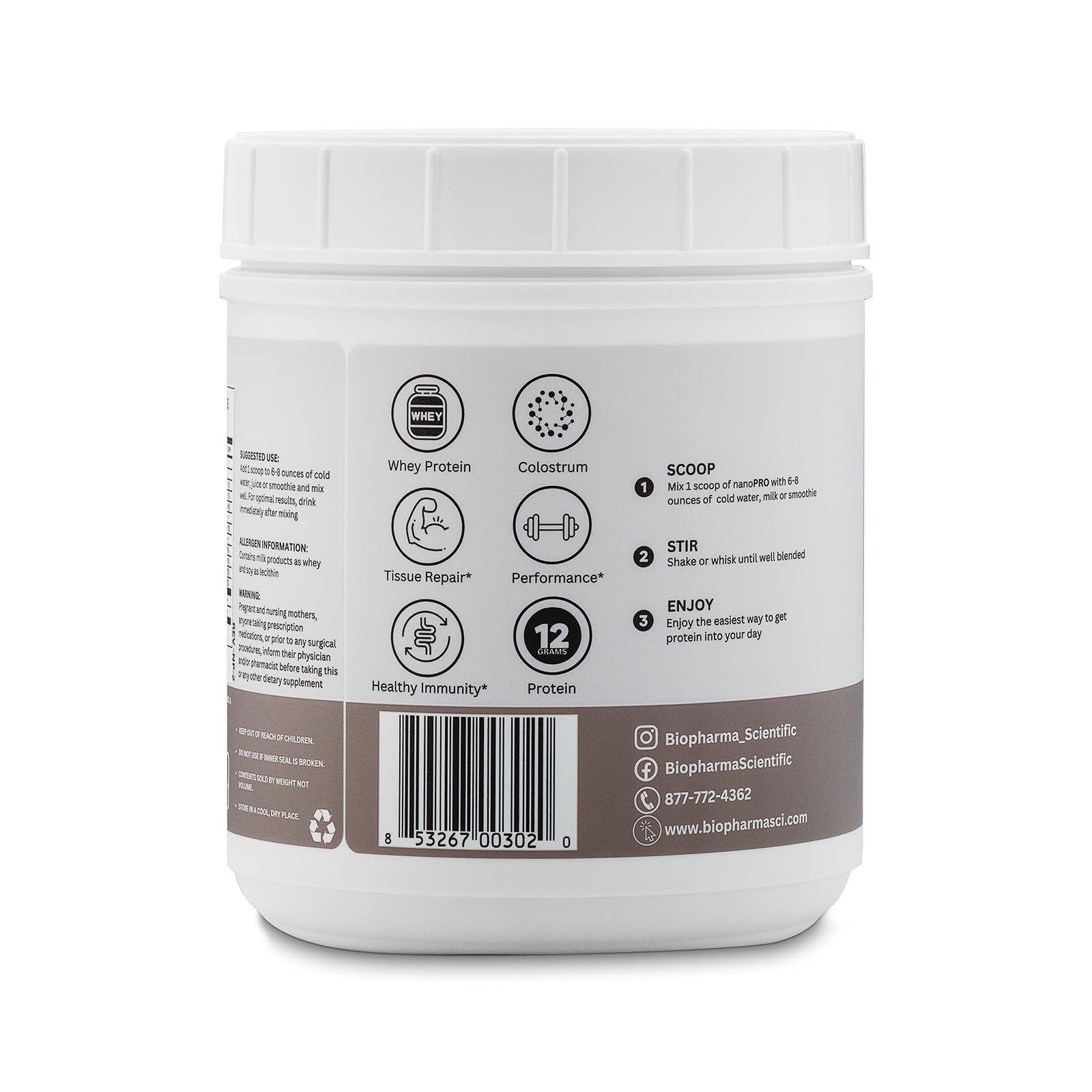 Close-up of colostrum component highlighting immune ingredients