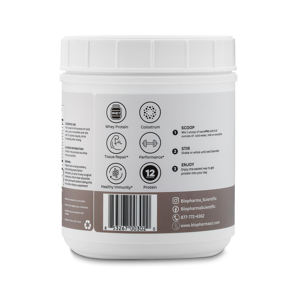 Close-up of colostrum component highlighting immune ingredients