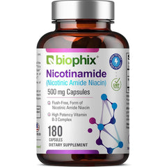 Biophix B-3 Nicotinamide 500 mg bottle label