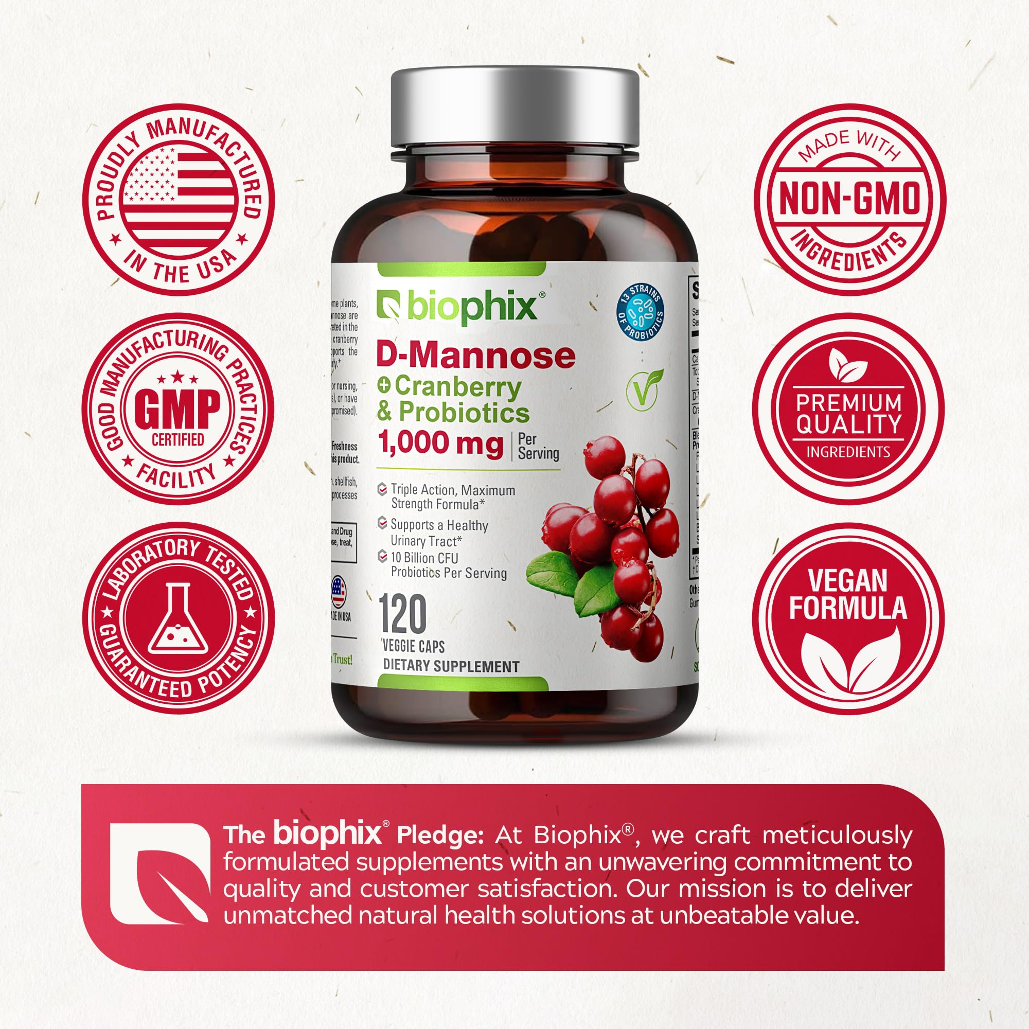 D-Mannose capsules for women and men