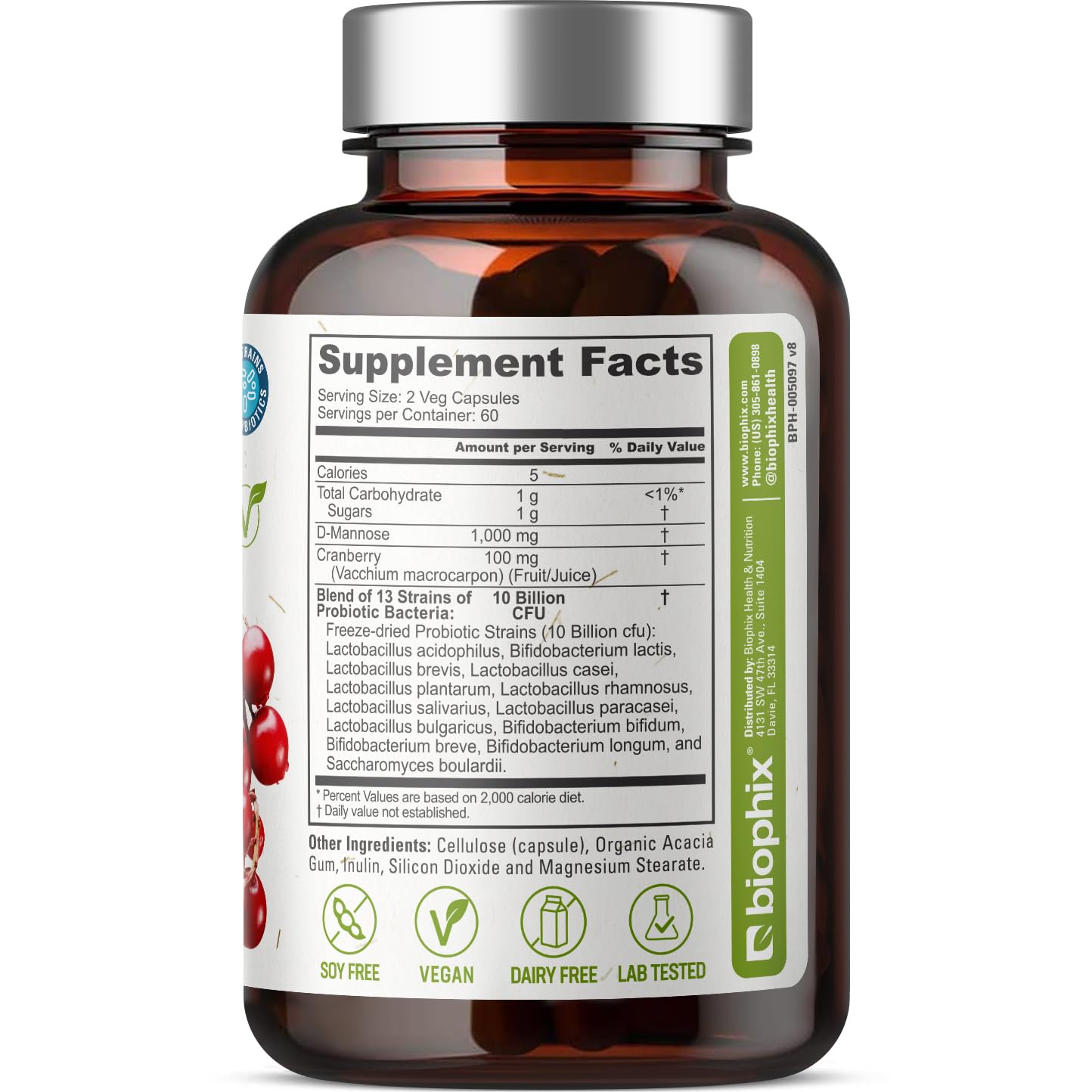 Digestive health and immune support visuals with Biophix