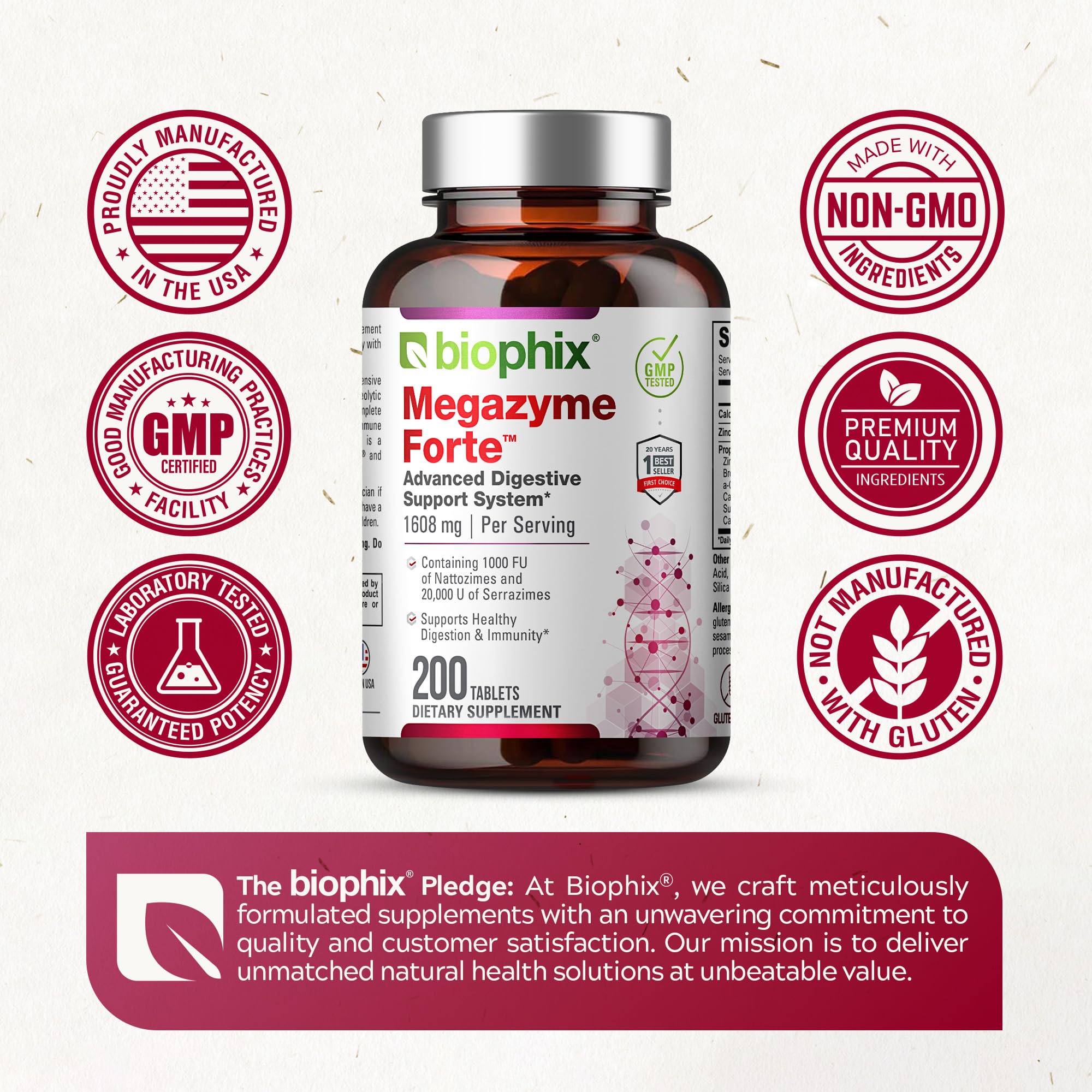 USA cGMP manufacturing seal on product