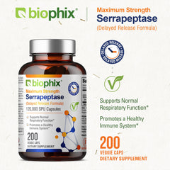Serrapeptase capsule with 120000 SPU per capsule