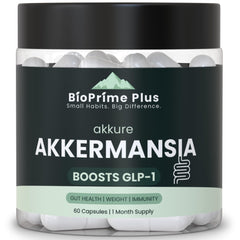 BioPrime Plus bottle with Akkermansia Muciniphila probiotic – 60 capsules