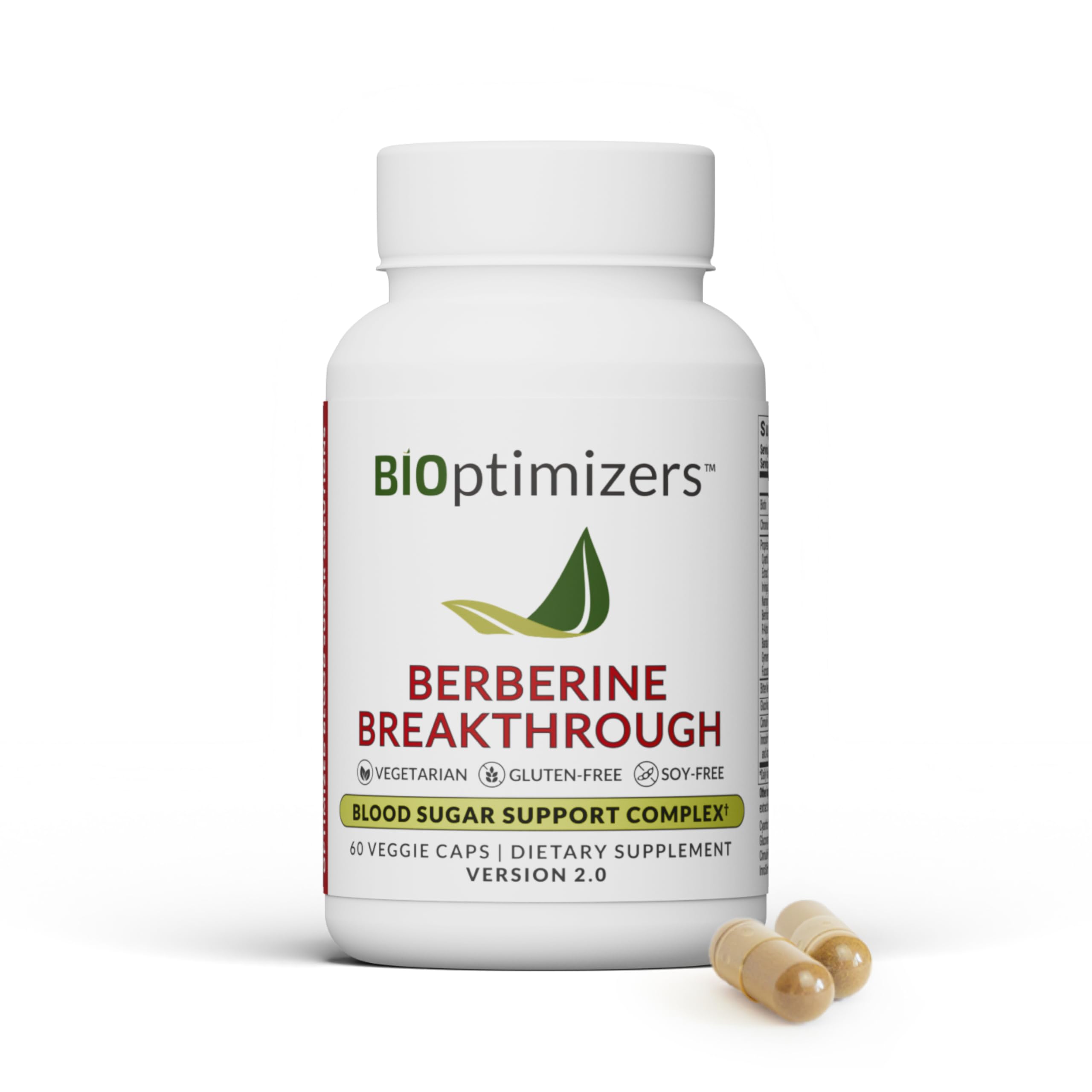 BIOptimizers Berberine Breakthrough 2.0 bottle front view