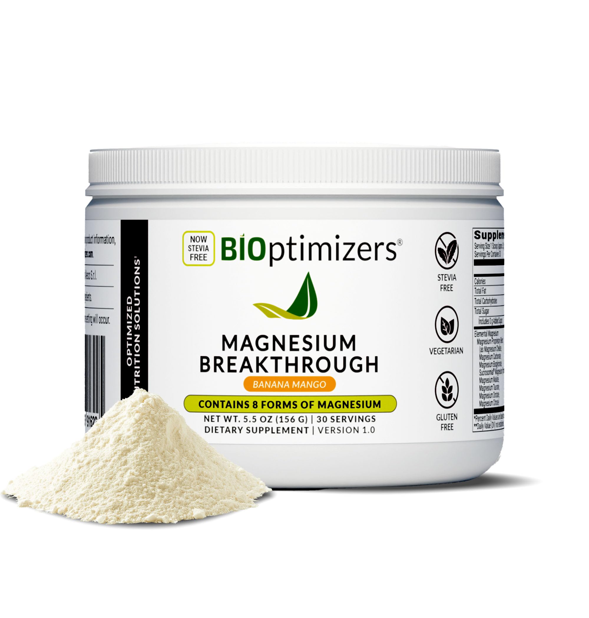 BIOptimizers Magnesium Breakthrough Drink bottle with label