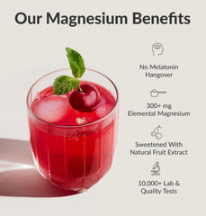 Illustration of magnesium forms including glycinate, citrate, and malate