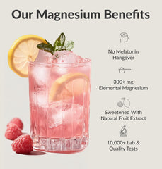 Sleep support and stress relief concept for Magnesium Breakthrough Drink