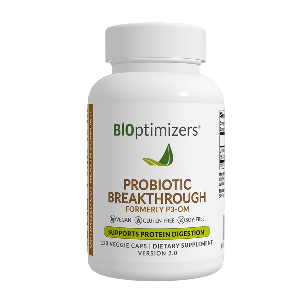 BiOptimizers Probiotic Breakthrough hero image featuring Lactobacillus Plantarum OM