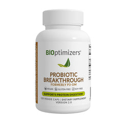 BiOptimizers Probiotic Breakthrough hero image featuring Lactobacillus Plantarum OM