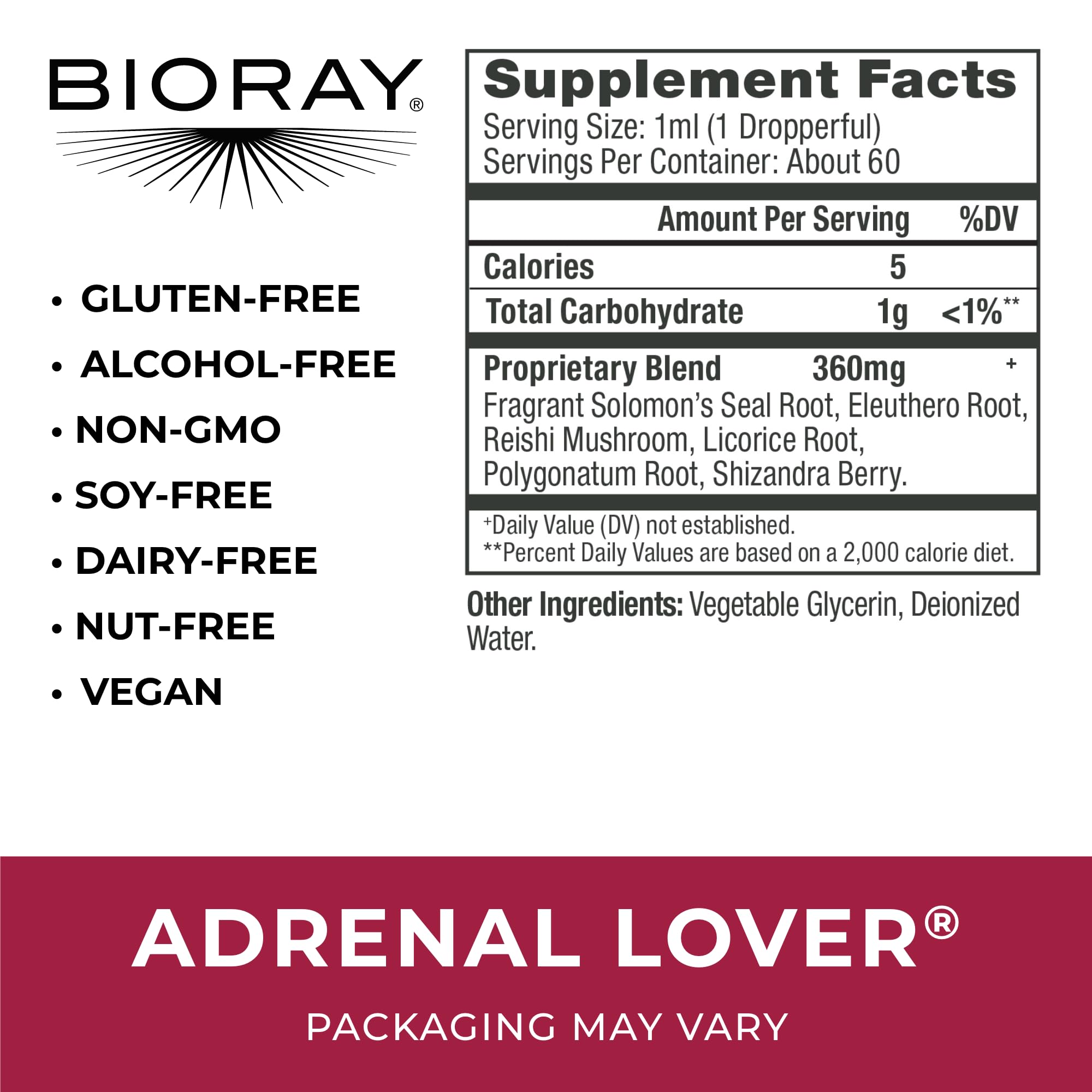 Serving suggestion: add Adrenal Lover to water, juice or tea