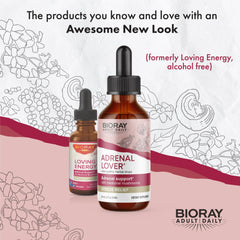 Packaging for BIORAY Adult Daily Adrenal Lover 2 oz