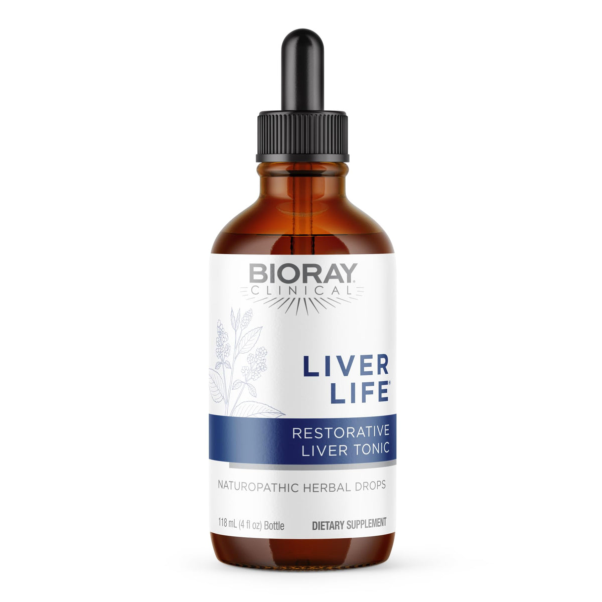 BIORAY Clinical Liver Life bottle front view - 4 oz