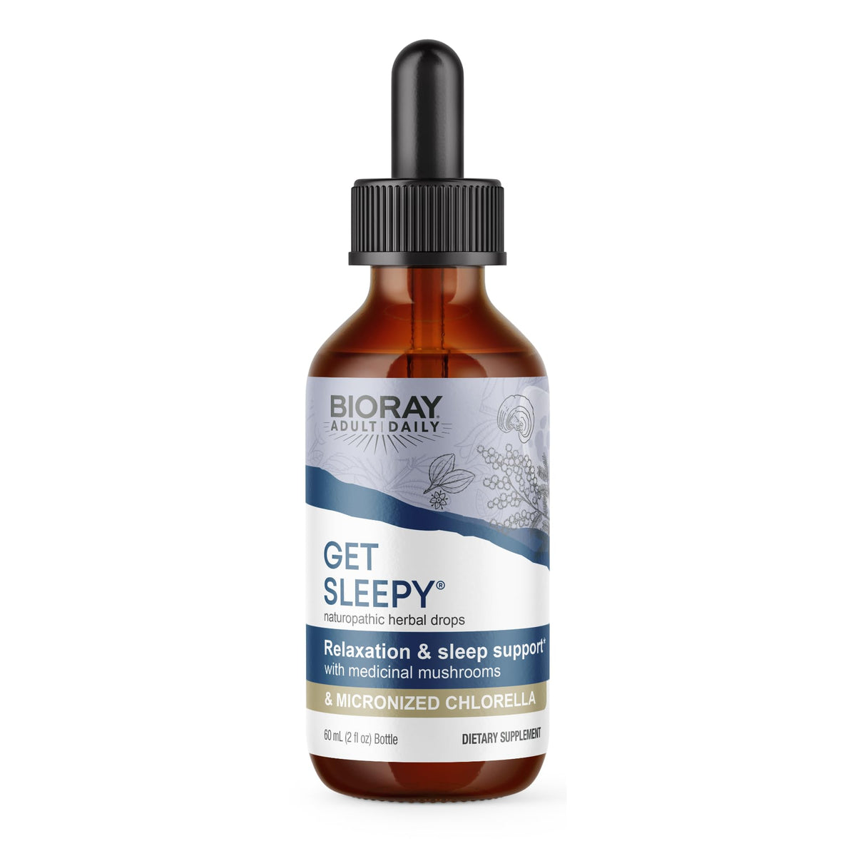 BIORAY Daily Get Sleepy bottle label and packaging