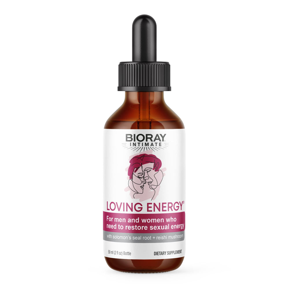 BIORAY Intimate Loving Energy bottle 2 oz with medicinal mushrooms