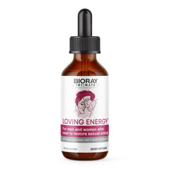 BIORAY Intimate Loving Energy bottle 2 oz with medicinal mushrooms