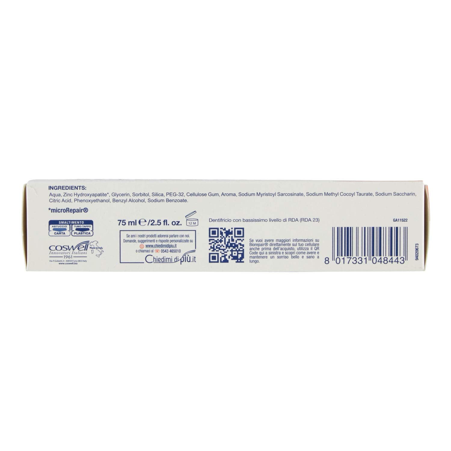 Illustration of enamel repair on dentin microscratches by Biorepair toothpaste