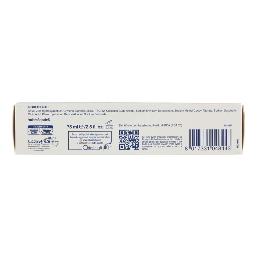 Illustration of enamel repair on dentin microscratches by Biorepair toothpaste