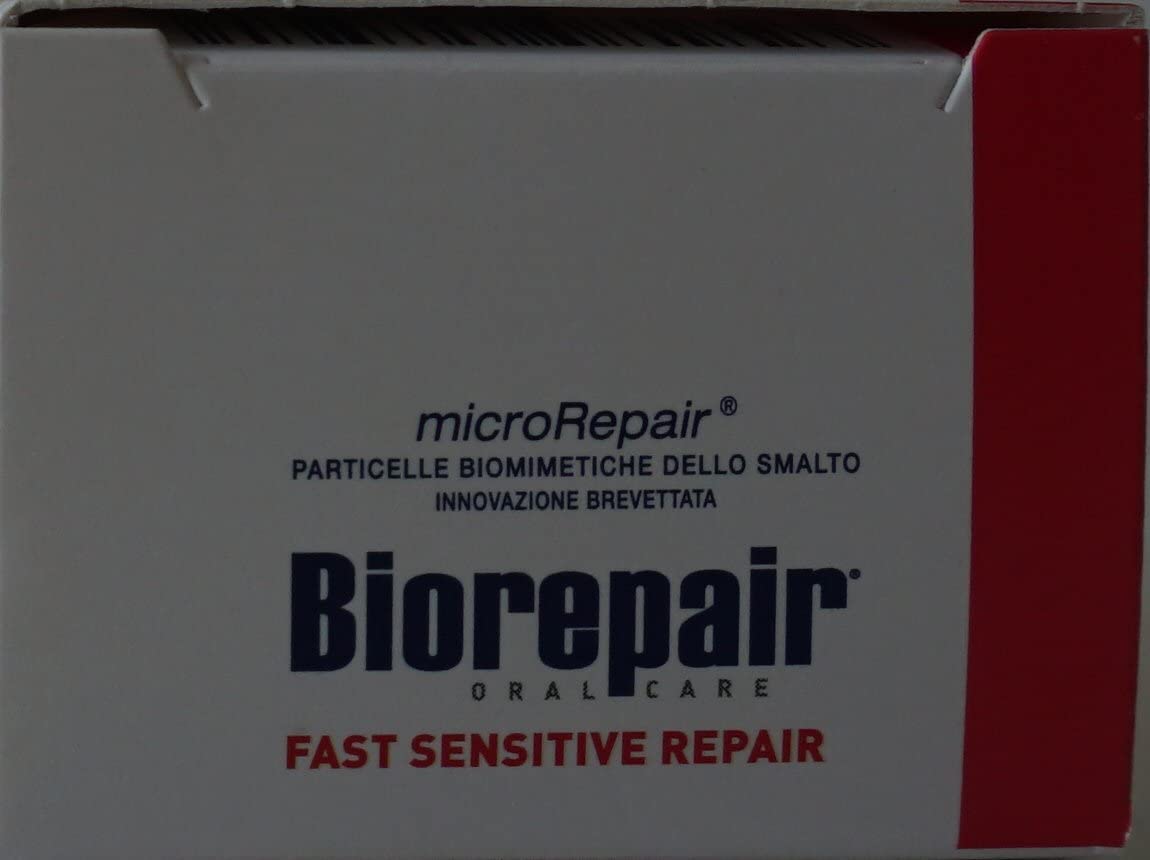 Illustration of Biorepair repairing enamel microscratches