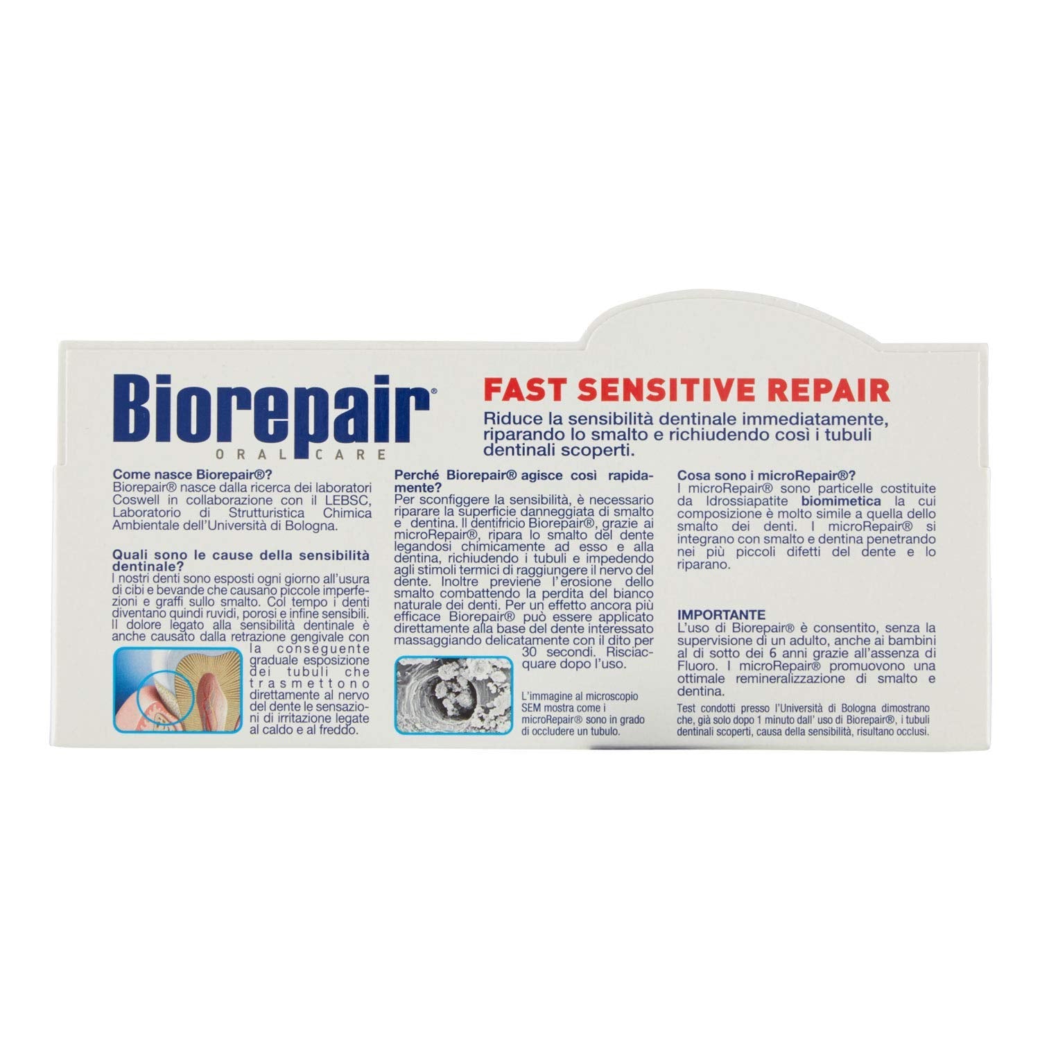 Biorepair enamel repair and microRepair illustration with packaging