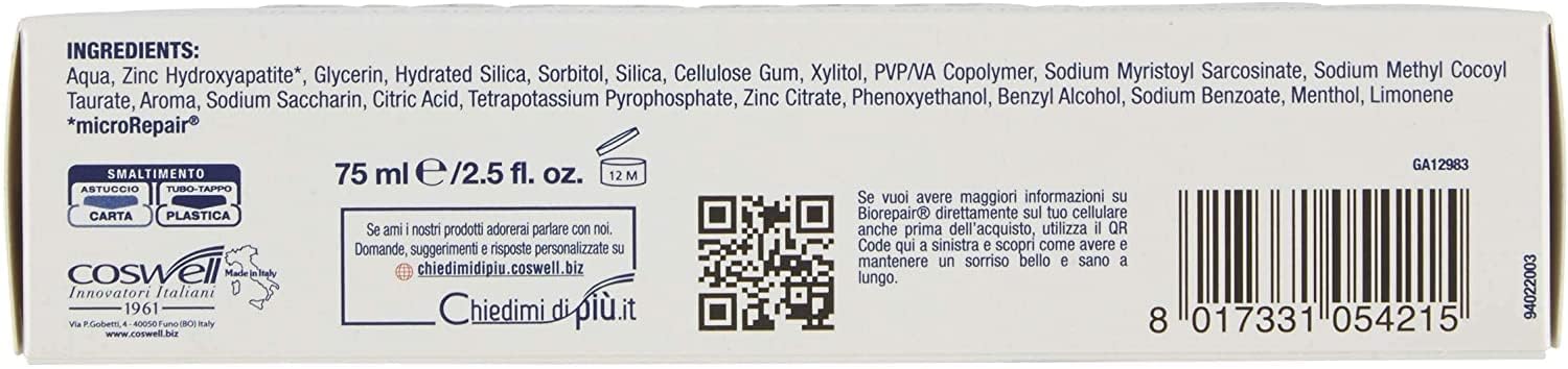 Biorepair Italian packaging and branding