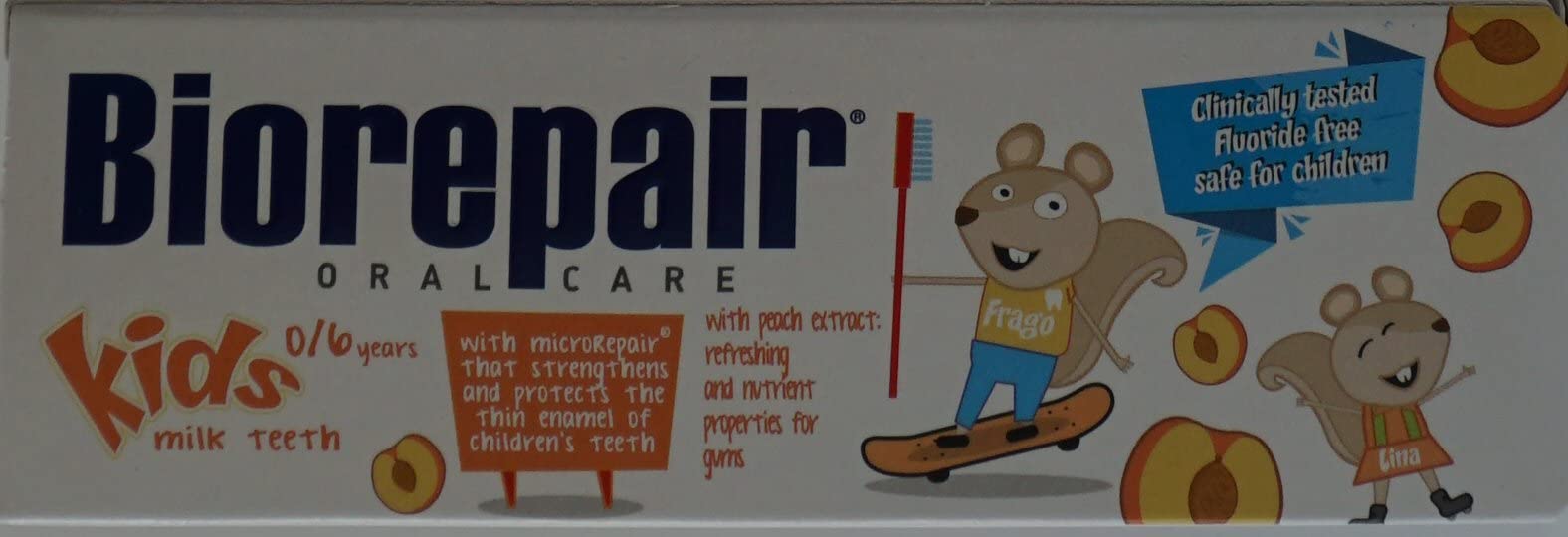 Back of Biorepair Kids packaging showing Made in Italy