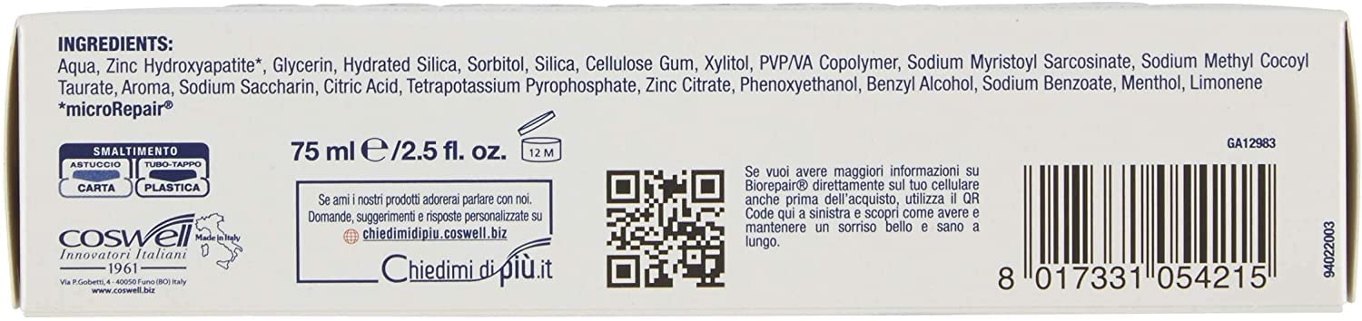 SLS-free icon indicating no SLS in Biorepair