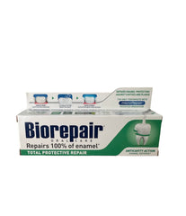 Biorepair Total Protective Repair toothpaste tubes, 75ml each, two-pack front view