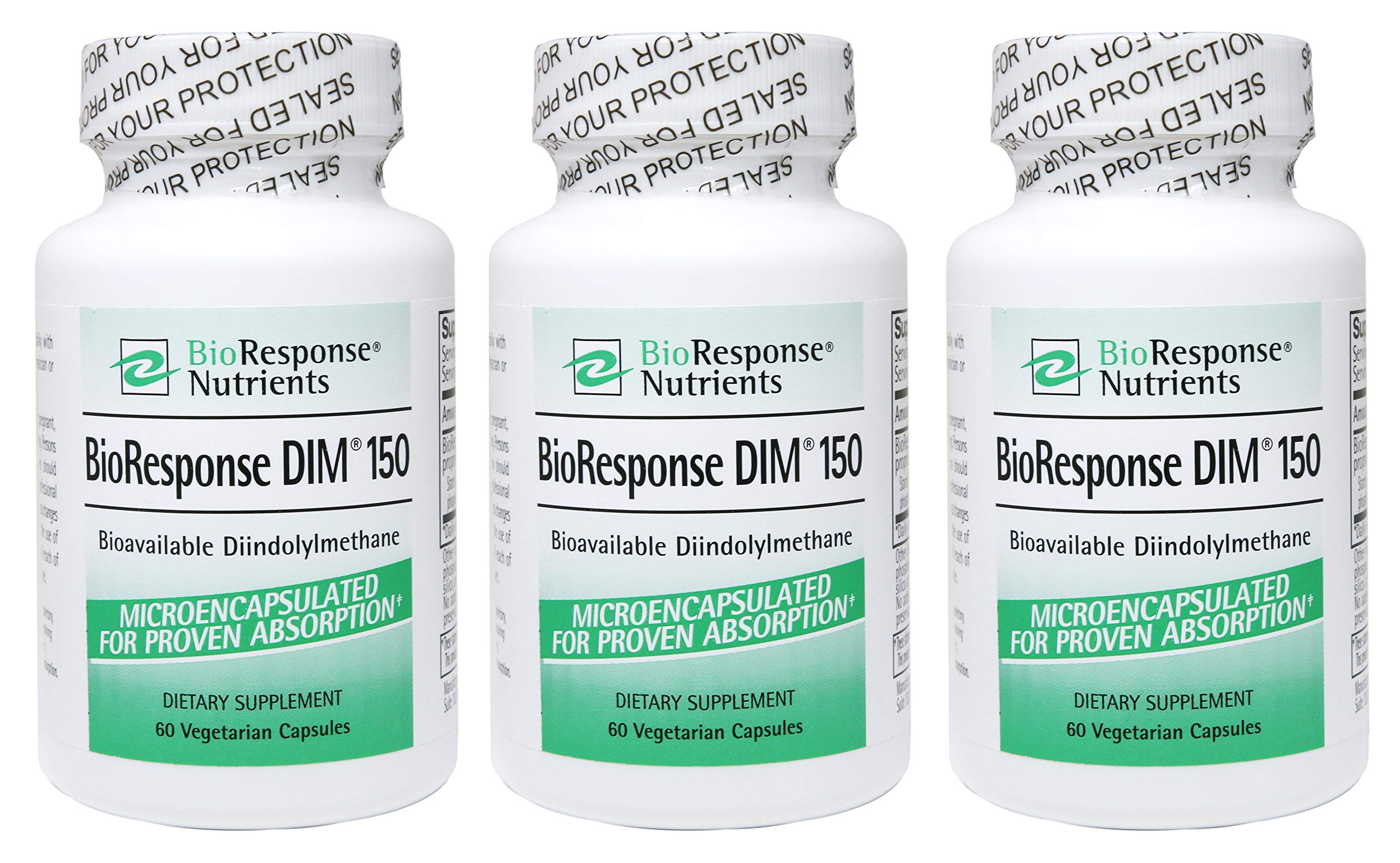 Bioresponse DIM 150 3-pack bottle front view