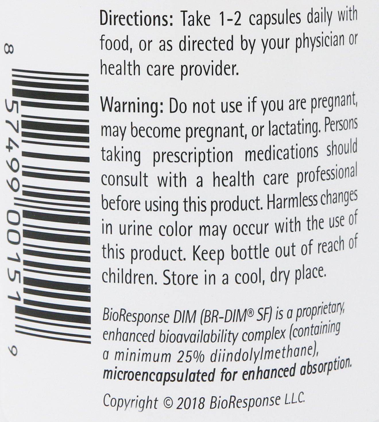 Bioresponse DIM 150 3-pack packaging display