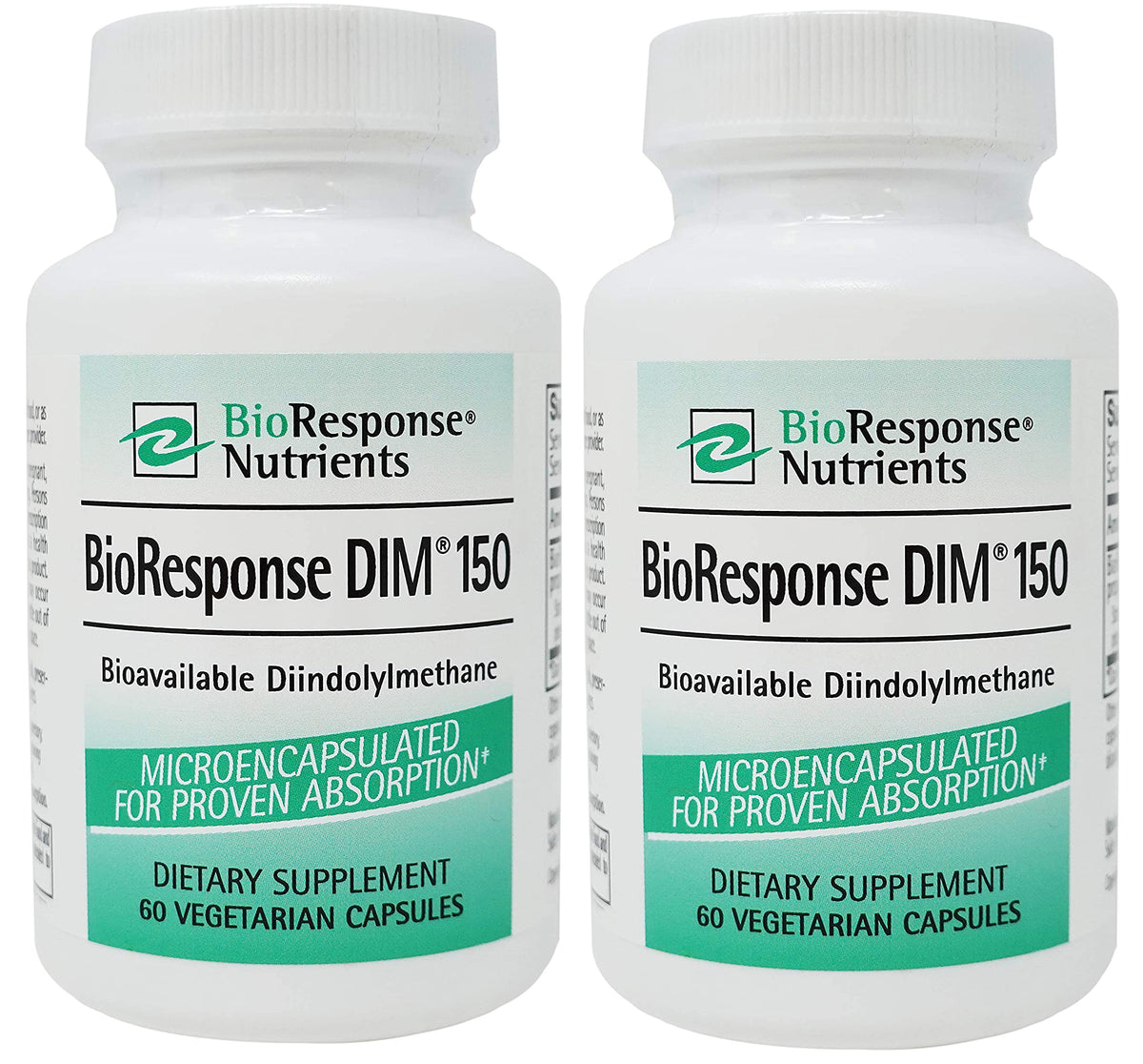 BioResponse DIM 150 bottle with 2-pack packaging