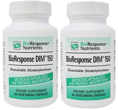 BioResponse DIM 150 bottle with 2-pack packaging
