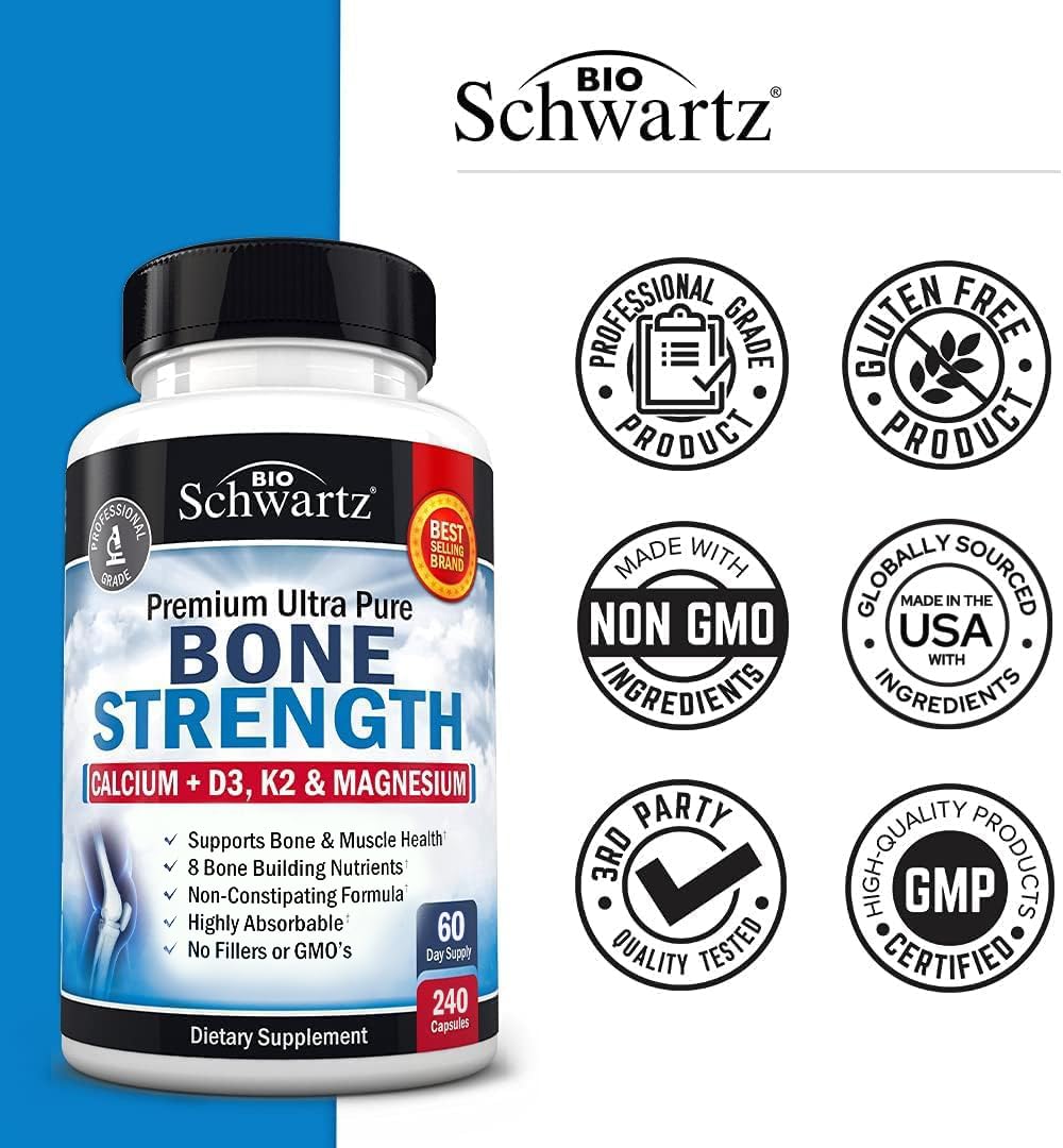 BioSchwartz Bone Strength product alongside related store branding