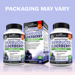 BioSchwartz Elderberry Capsules bottle view