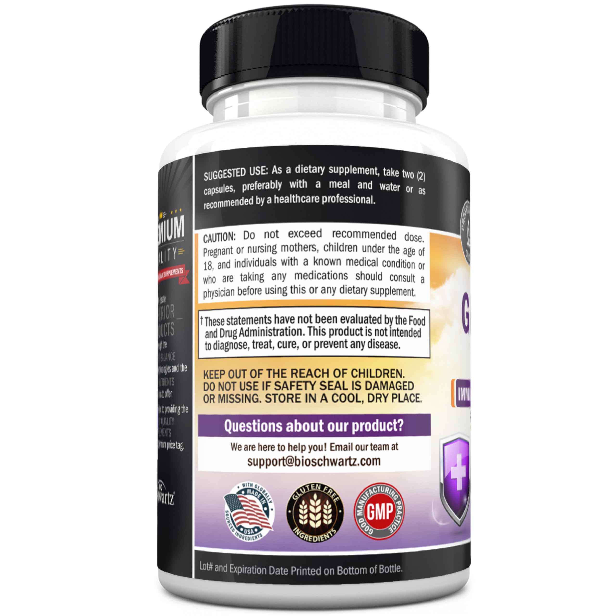 60 capsules bottle packaging and capsules