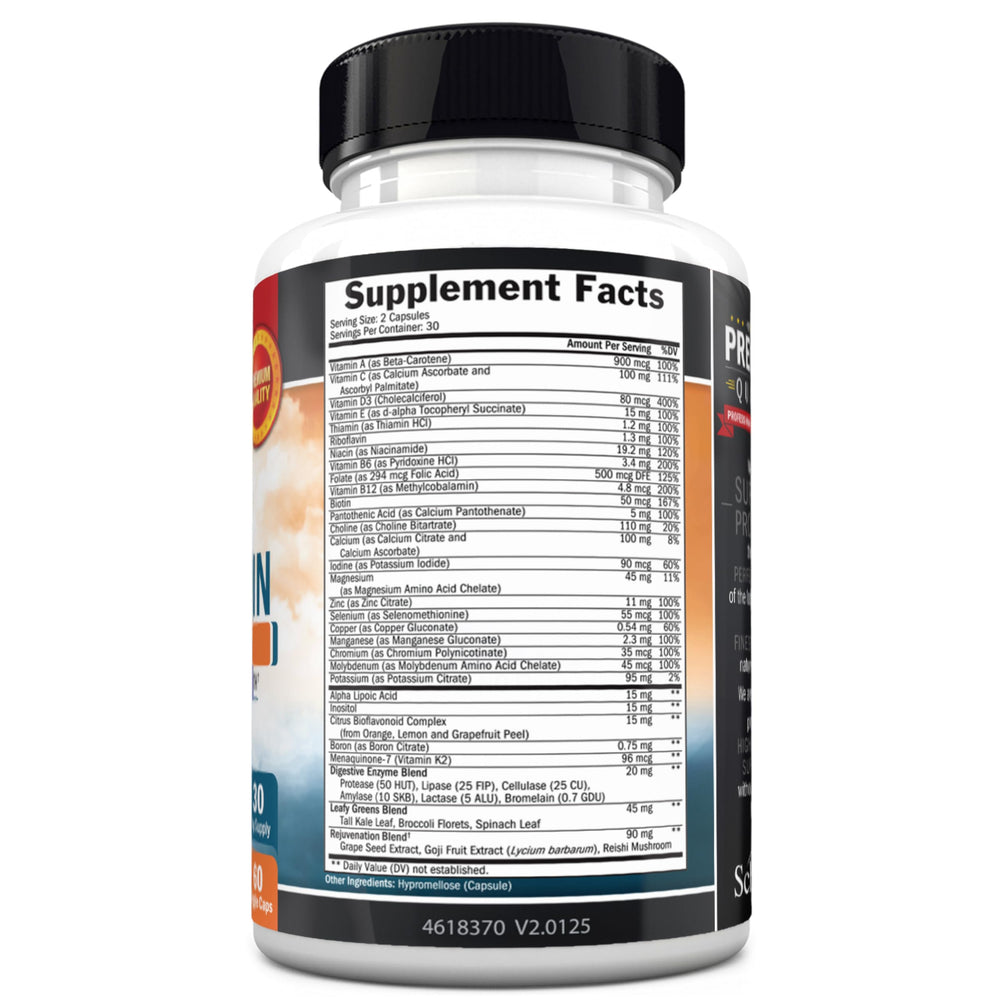 Packaging emphasizes digestive enzymes for absorption