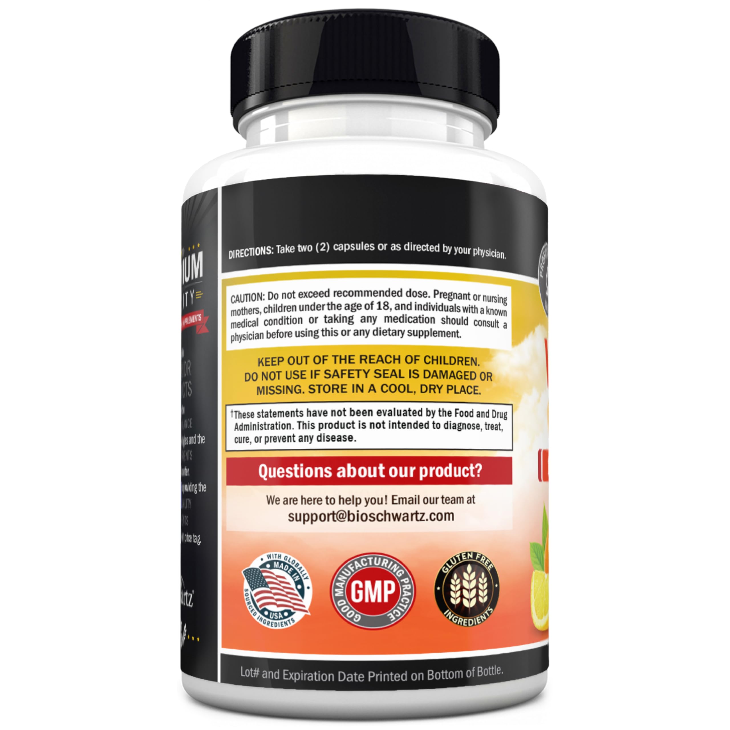 Benefits of BioSchwartz Vitamin C Complex: immune support, energy, collagen