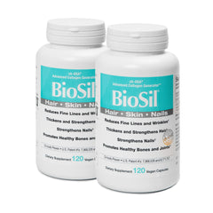 Biosil 120 vegan capsules in a pack of 2 featuring the ch-OSA complex