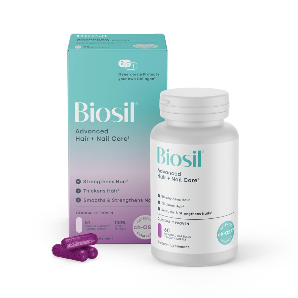 Hero image of Biosil Advanced Hair + Nail Care 60 capsules