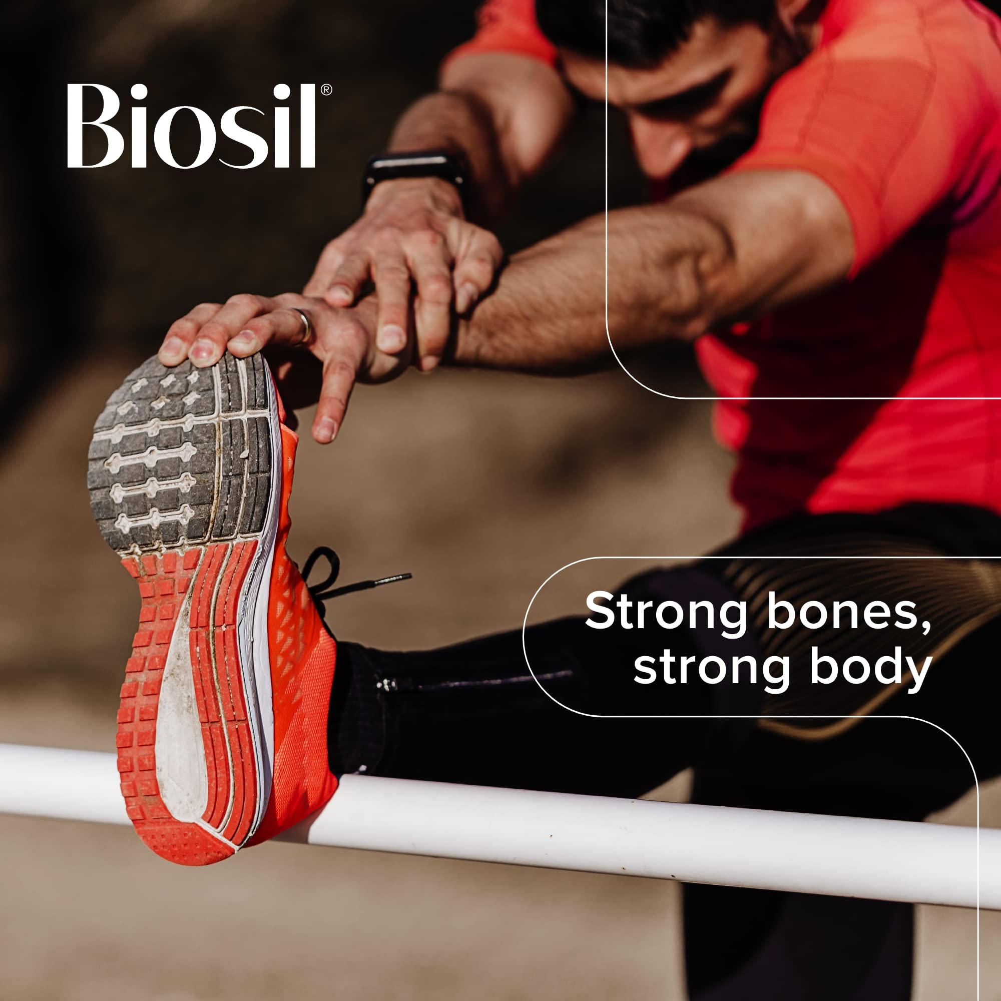 Healthy lifestyle person emphasizing bone health