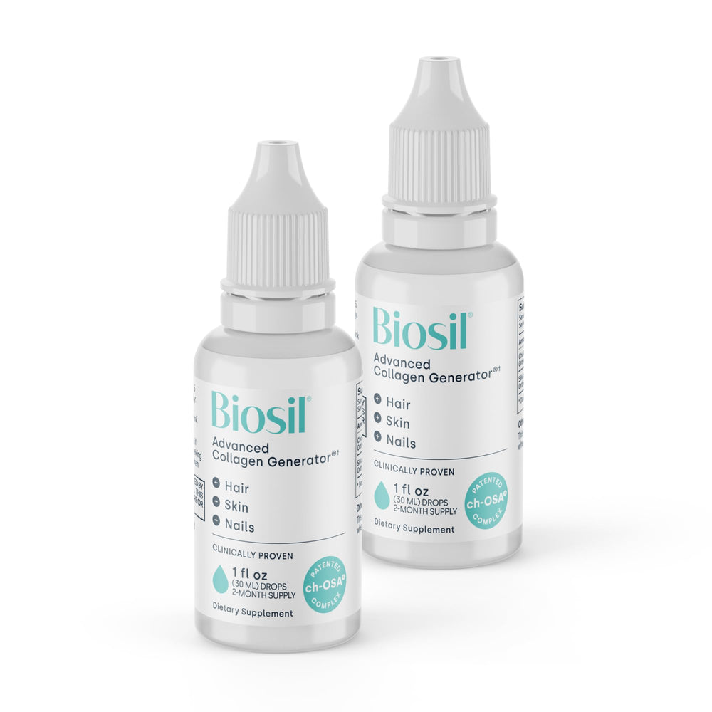 Biosil Collagen Booster Drops 2-pack bottles