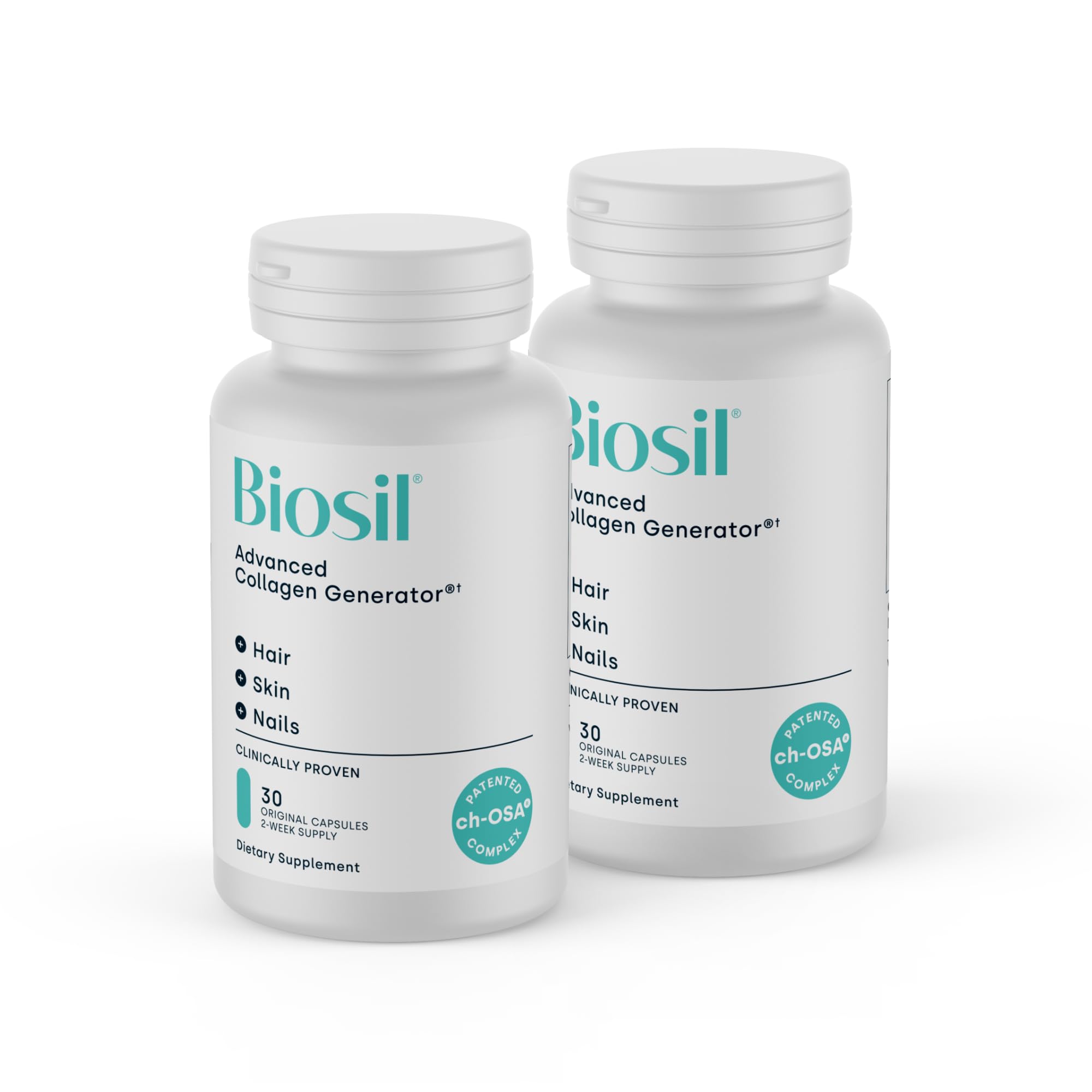 Biosil Collagen Booster two-pack bottle front view