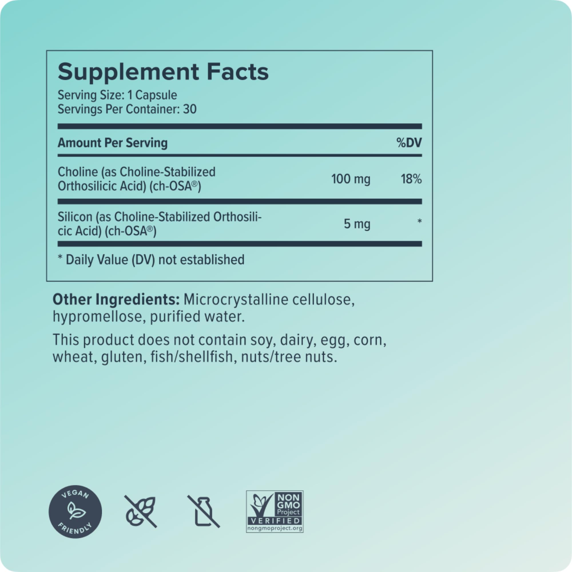 Usage and recommended daily intake guidance for Biosil
