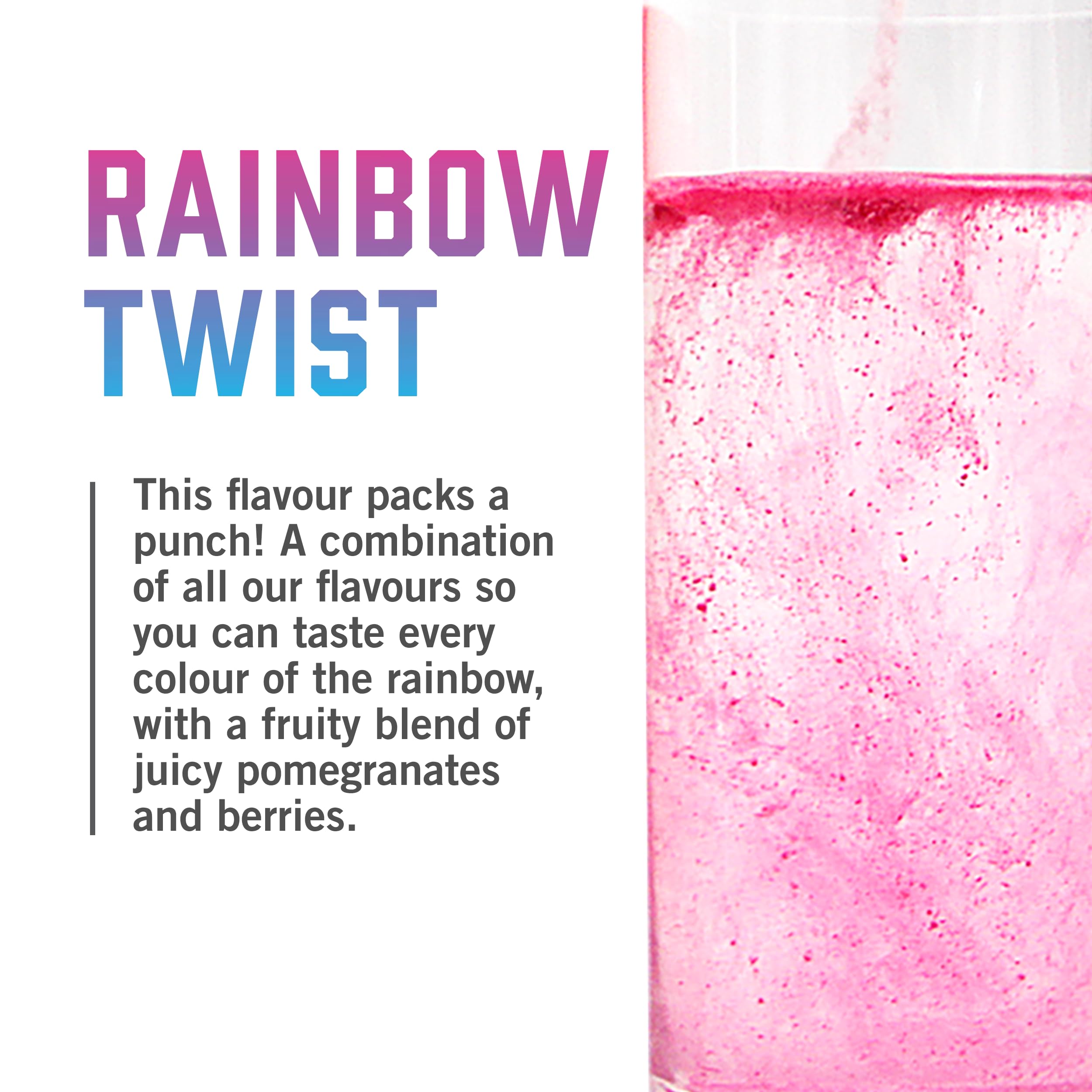 Prepared BIOSTEEL Rainbow Twist hydration mix drink