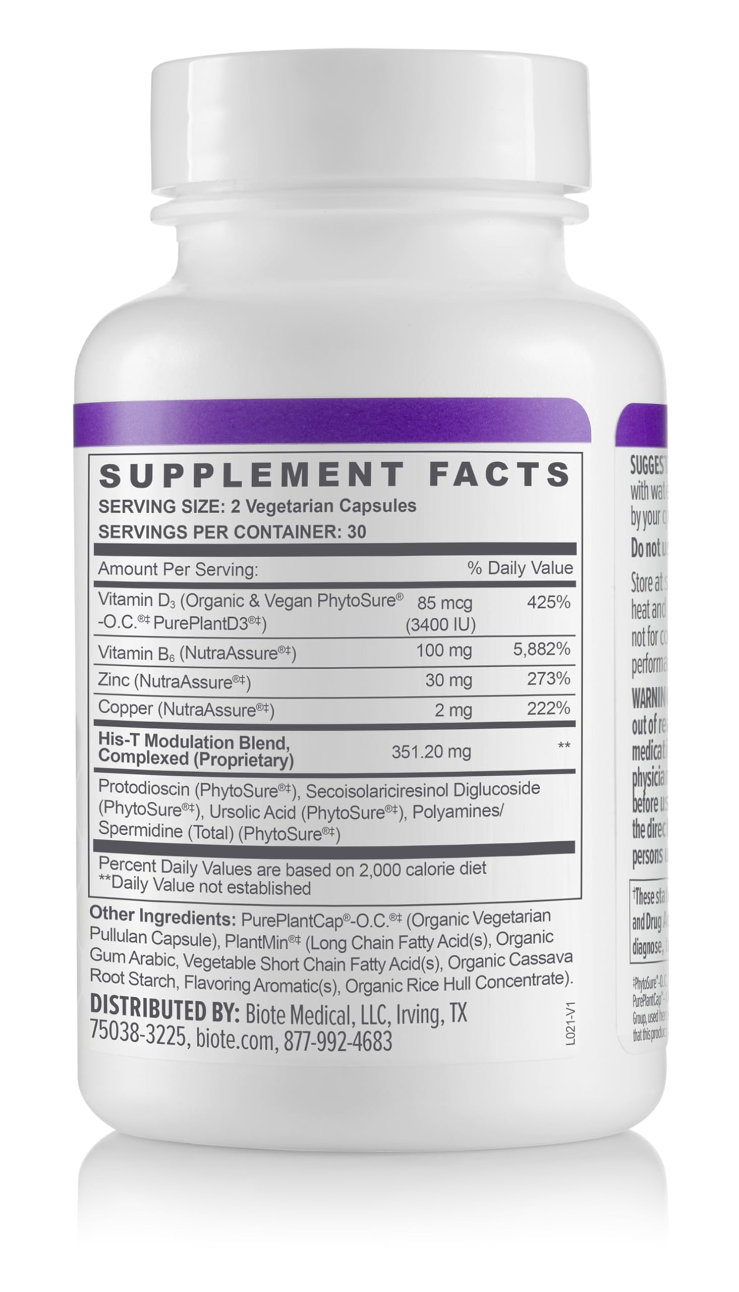 HIS-T capsules for energy and focus support