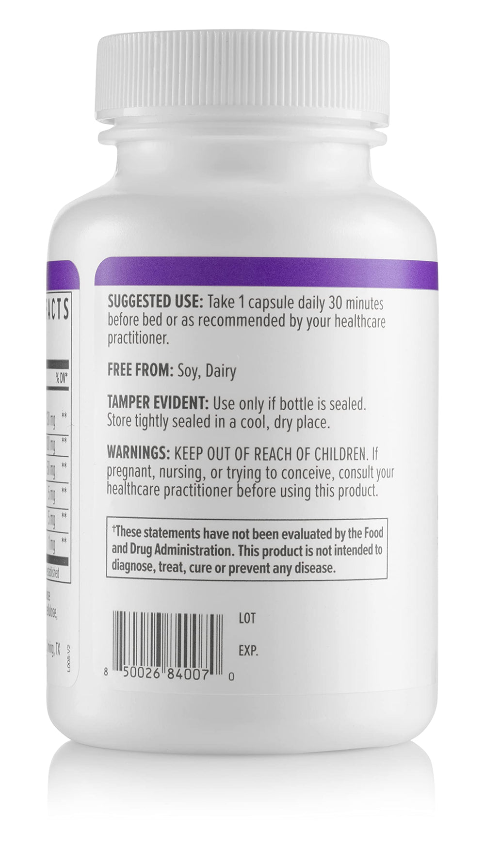 Biote Nutraceuticals sleep supplement bottle close-up