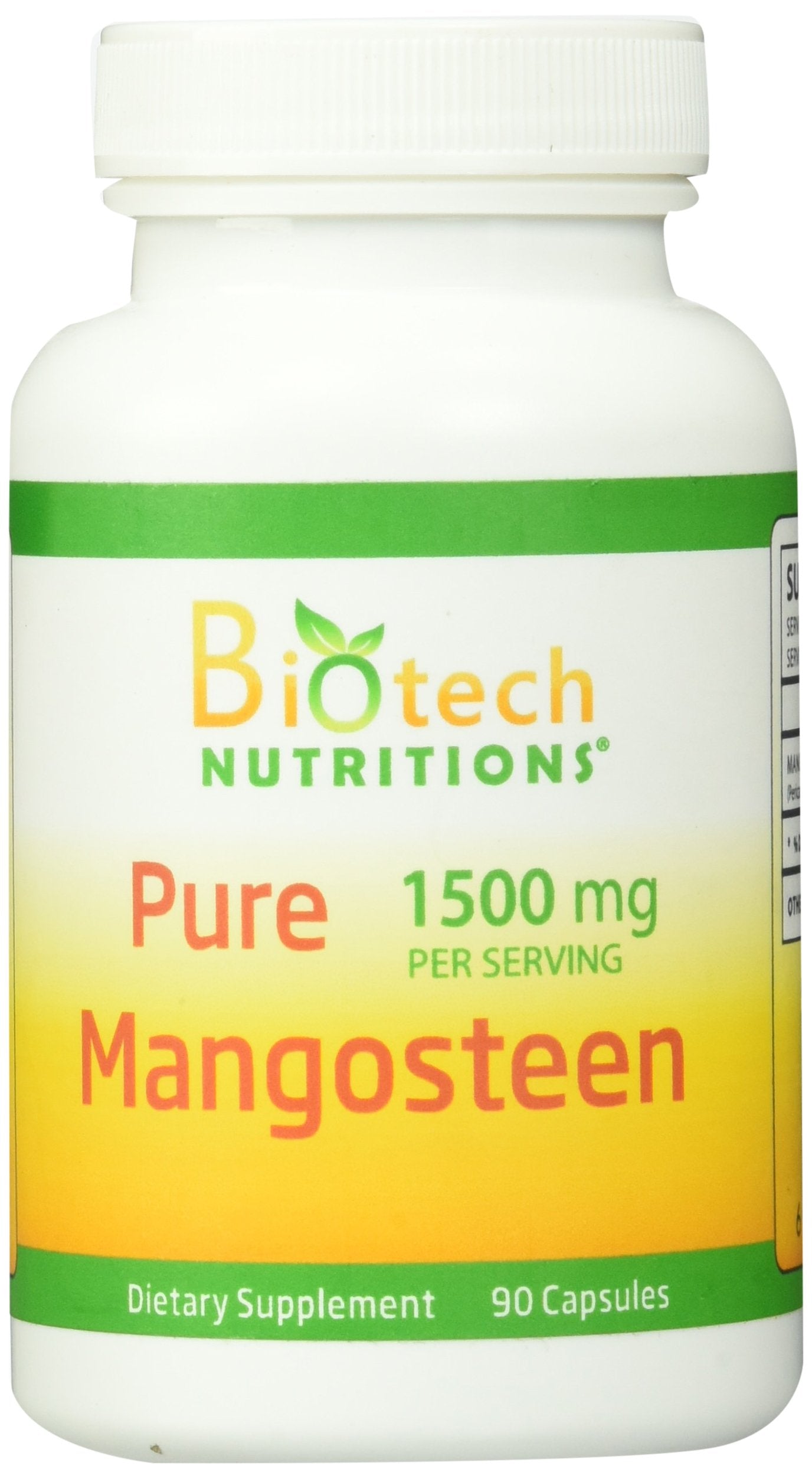 Biotech Nutritions Pure Mangosteen Capsules bottle front