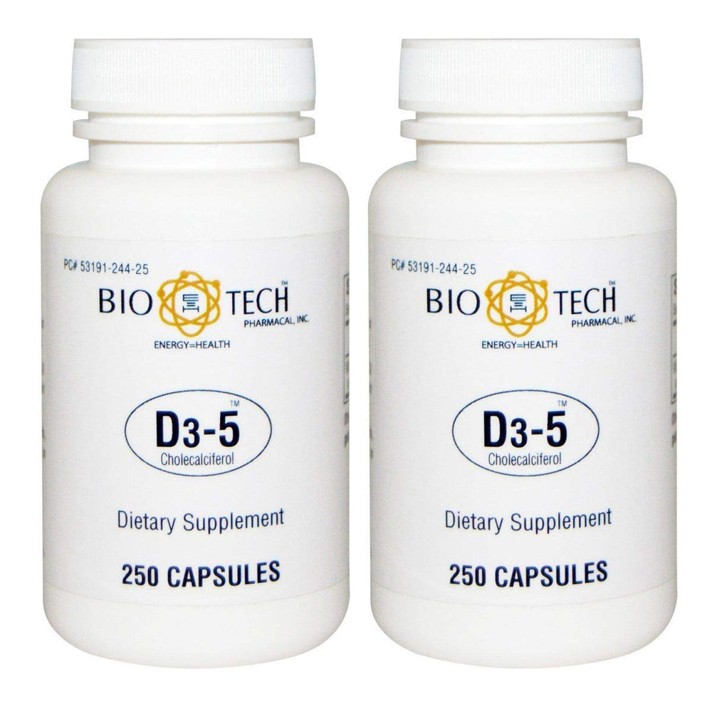 BioTech Pharmacal D3-5 5,000 IU per tablet – 500 tablets per bottle